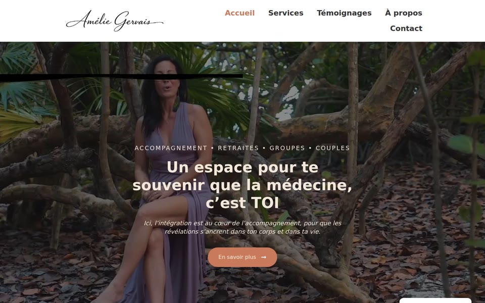 Amélie Gervais — site preview